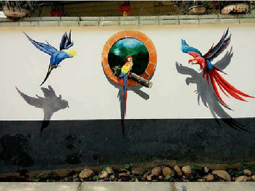 宁陕视觉错位-3D墙绘设计