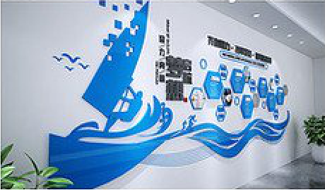 宁陕海浪主题文化墙如何设计？