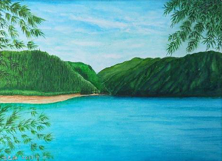 宁陕在墙绘中，如何绘画绿水青山？