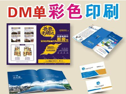 宁陕单页印刷，色彩搭配简单。