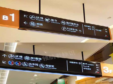 宁陕如何通过商场标识牌引导客流分布？